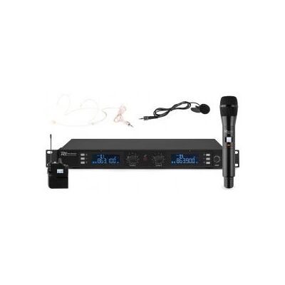 Power Dynamics PD632C - Sistema de microfone sem fio 2x20 canais UHF Power Dynamics PD632C - Sistema de microfone sem fio 2x20 canais UHF