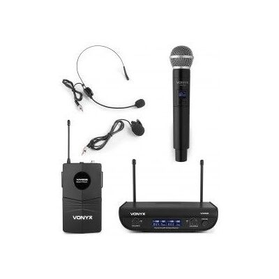 Système micro sans fil Vonyx WM82C - 2 canaux - Microphones Système micro sans fil Vonyx WM82C - 2 canaux - Microphones