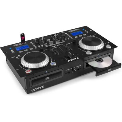 Vonyx DJ Afspiller - Dobbelt medie med Bluetooth & 2x100W forstærker Vonyx DJ Afspiller - Dobbelt medie med Bluetooth & 2x100W forstærker