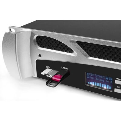 Vonyx VPA600 Amplificateur 2x 300W Aluminium, Noir - Amplificateur Vonyx VPA600 Amplificateur 2x 300W Aluminium, Noir - Amplificateur