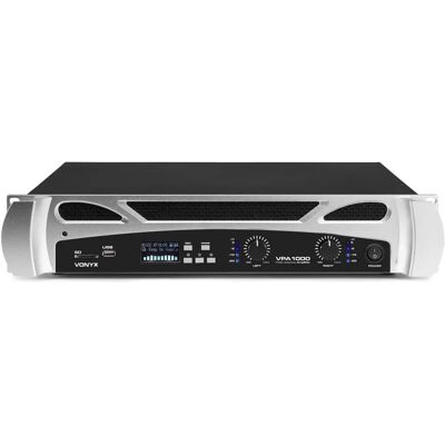 Vonyx VPA1000 2-kanals performance/scène aluminium - Forstærker Vonyx VPA1000 2-kanals performance/scène aluminium - Forstærker