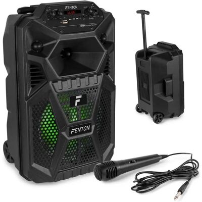 Haut-parleur de fête portable Fenton FPC8T - Bluetooth, 8" - Publicité Haut-parleur de fête portable Fenton FPC8T - Bluetooth, 8" - Publicité