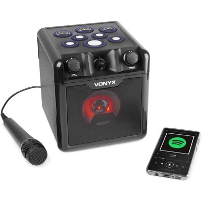 Vonyx SBS50B-DRUM Bærbar kablet karaokehøjttaler - Sort Vonyx SBS50B-DRUM Bærbar kablet karaokehøjttaler - Sort