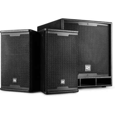 Power Dynamics PD Combo 1500 Subwoofer 15" + 2x 8" górne - Aktywny system Power Dynamics PD Combo 1500 Subwoofer 15" + 2x 8" górne - Aktywny system