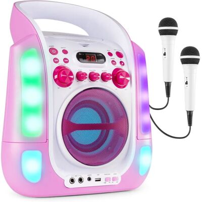 Fenton SBS30P Sistema de Karaoke Portátil com Fio - Rosa Fenton SBS30P Sistema de Karaoke Portátil com Fio - Rosa