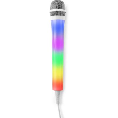 Micrófono de karaoke blanco Fenton KMD55W - Micrófono Micrófono de karaoke blanco Fenton KMD55W - Micrófono