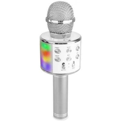 MAX Music KM15S Microphone de Karaoké Argenté - Microphone de Karaoké - Publicité MAX Music KM15S Microphone de Karaoké Argenté - Microphone de Karaoké - Publicité