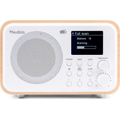 Audizio Milan Bærbar Radio - DAB+ FM Bluetooth - Hvid Audizio Milan Bærbar Radio - DAB+ FM Bluetooth - Hvid
