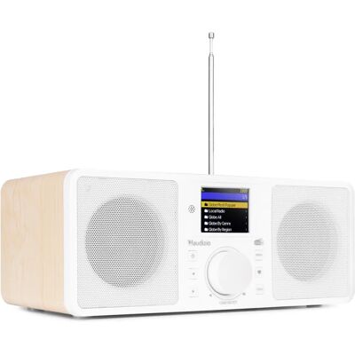 Audizio Rome WLAN Internetradio Stereo Weiß - DAB+ FM Bluetooth Audizio Rome WLAN Internetradio Stereo Weiß - DAB+ FM Bluetooth