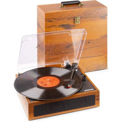 Platines Fenton RP170L avec étui en bois et Bluetooth - Tourne-disque stéréo Platines Fenton RP170L avec étui en bois et Bluetooth - Tourne-disque stéréo