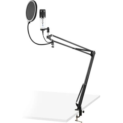 Vonyx CMS320W Microphone de Studio Blanc - Microphone - Publicité Vonyx CMS320W Microphone de Studio Blanc - Microphone - Publicité