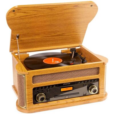 Fenton Memphis Let Vægt Træ Vintage Pladespiller - Pladespillere Fenton Memphis Let Vægt Træ Vintage Pladespiller - Pladespillere