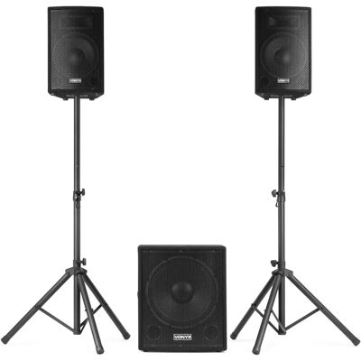 Vonyx VX1015BT Bluetooth Højttalersæt - Aktiv 2.1 Vonyx VX1015BT Bluetooth Højttalersæt - Aktiv 2.1