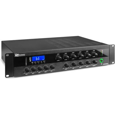 Power Dynamics PDW360MP3 Amplificateur Mixeur PA 6 Canaux Noir - Publicité Power Dynamics PDW360MP3 Amplificateur Mixeur PA 6 Canaux Noir - Publicité