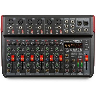 Vonyx VM-KG10 Mixeur de Musique 10 Canaux - Compact, USB, Bluetooth Vonyx VM-KG10 Mixeur de Musique 10 Canaux - Compact, USB, Bluetooth