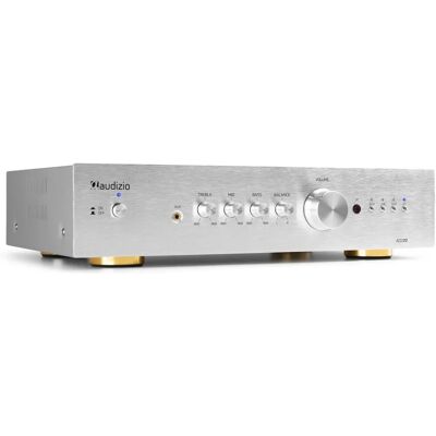 Audizio AD200A 2-kanals stereo forstærker - Sølv Audizio AD200A 2-kanals stereo forstærker - Sølv
