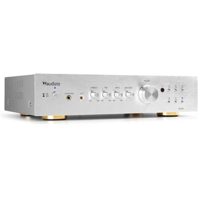 Audizio AD220A 2.0 Kanals Forstærker - HiFi Kraft, Sølv Audizio AD220A 2.0 Kanals Forstærker - HiFi Kraft, Sølv