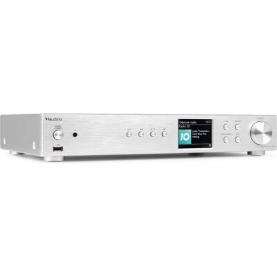 Radio Internet WiFi Audizio Adria - DAB+ Bluetooth Spotify - Argent - Publicité Radio Internet WiFi Audizio Adria - DAB+ Bluetooth Spotify - Argent - Publicité