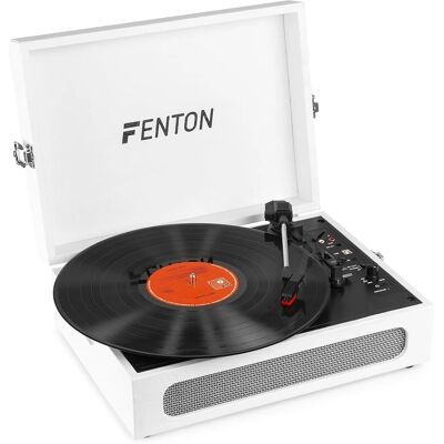 Fenton RP118F Blanc Platine Vinyle - Tourne-disque Fenton RP118F Blanc Platine Vinyle - Tourne-disque