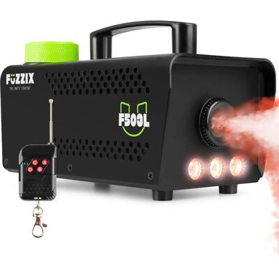 Máquina de fumaça Fuzzix F503L - Sem fio, LED RGB, 500W - Equipamento para festa Máquina de fumaça Fuzzix F503L - Sem fio, LED RGB, 500W - Equipamento para festa