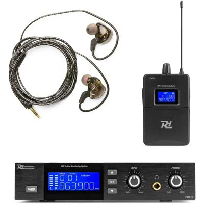 Système de Monitoring Sans Fil Power Dynamics PD810 - UHF - 15 Canaux - Publicité Système de Monitoring Sans Fil Power Dynamics PD810 - UHF - 15 Canaux - Publicité