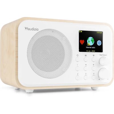 Audizio Vicenza - DAB+ og WiFi Internetradio med Batteri - Hvid Audizio Vicenza - DAB+ og WiFi Internetradio med Batteri - Hvid