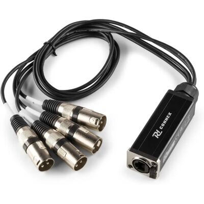 Divisor de cables CX190 PD-Connex - 4x XLR - 0,75m - Separador de señales Divisor de cables CX190 PD-Connex - 4x XLR - 0,75m - Separador de señales