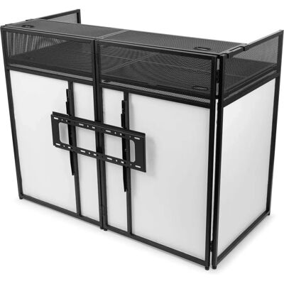 Sistema cabina DJ Vonyx DB6 - Pieghevole con supporto TV Sistema cabina DJ Vonyx DB6 - Pieghevole con supporto TV