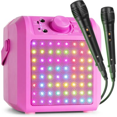 Fenton KAR50P Trådløs Karaoke LED Rose - Bærbar højttaler Fenton KAR50P Trådløs Karaoke LED Rose - Bærbar højttaler