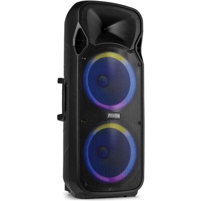 Fenton FT212LED MK2 - Bærbart Bluetooth Lydsystem 2x 12" 1400W Fenton FT212LED MK2 - Bærbart Bluetooth Lydsystem 2x 12" 1400W