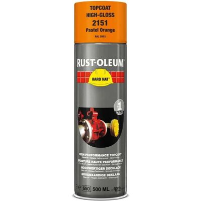 Rust-Oleum - Hard Hat 2151 - Orange - 500ml - Aerosol paint spray Rust-Oleum - Hard Hat 2151 - Orange - 500ml - Aerosol paint spray