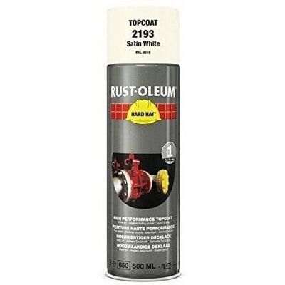 Rust-Oleum 2193 Satin White Hard Hat Aerosol - Hard Hat Aerosol Rust-Oleum 2193 Satin White Hard Hat Aerosol - Hard Hat Aerosol