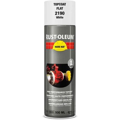 Rust-Oleum Hard Hat Mat Witte Spuitbus - Verf Rust-Oleum Hard Hat Mat Witte Spuitbus - Verf