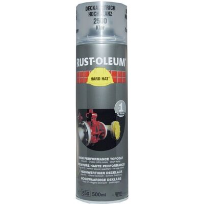 Rust-Oleum Hard Hat Spray Trasparente - Vernice in spray per metallo, legno, cemento Rust-Oleum Hard Hat Spray Trasparente - Vernice in spray per metallo, legno, cemento