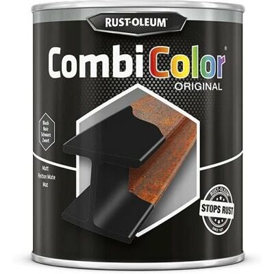 Rust-Oleum Rust-Oleum Combicolor Flat Black Metal Paint - 750ML Rust-Oleum Rust-Oleum Combicolor Flat Black Metal Paint - 750ML