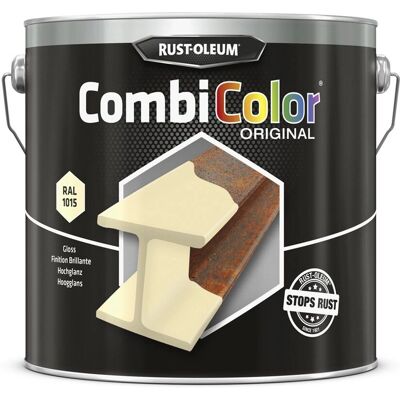Peinture Rust-Oleum CombiColor Ivoire - 2,5L - Publicité Peinture Rust-Oleum CombiColor Ivoire - 2,5L - Publicité