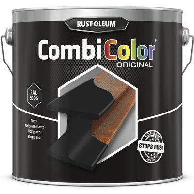 Rust-Oleum Black Combicolor Paint - 2.5L - Rust and Corrosion Protection Rust-Oleum Black Combicolor Paint - 2.5L - Rust and Corrosion Protection