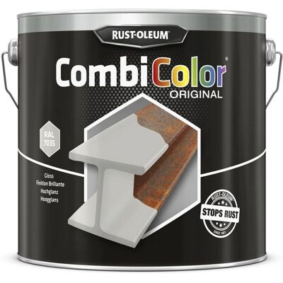 Metaalverf lichtgrijs RAL 7035 - 2,5L - Rust-Oleum Metaalverf lichtgrijs RAL 7035 - 2,5L - Rust-Oleum