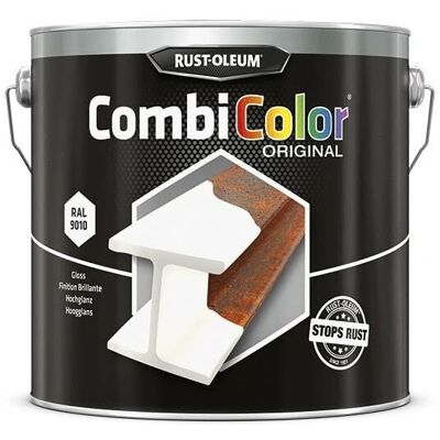 Rust-Oleum Witte 2,5L CombiColor Verf - Metaal & Hout Rust-Oleum Witte 2,5L CombiColor Verf - Metaal & Hout