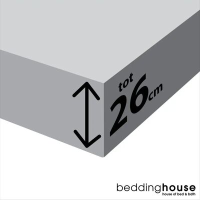 Beddinghouse Jersey Blauw Hoeslaken - Beddengoed Beddinghouse Jersey Blauw Hoeslaken - Beddengoed