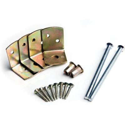 Tuindeco - Betonbevestigingsset 10x10 - Geel - Concrete fixing set Tuindeco - Betonbevestigingsset 10x10 - Geel - Concrete fixing set