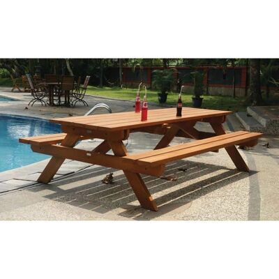 Van Kooten Giant Hardhouten Picknicktafel Van Kooten Giant Hardhouten Picknicktafel