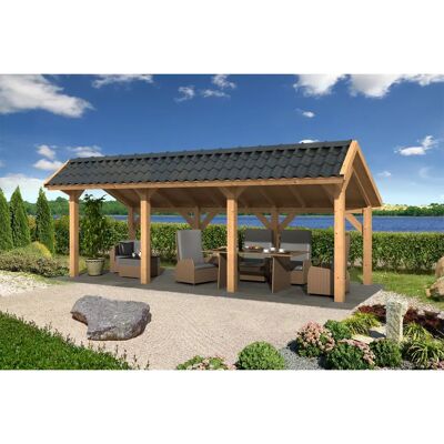 Tuindeco Bergen L type 5 - Lariks/Douglas - 678x306 cm - Kast voor gereedschap Tuindeco Bergen L type 5 - Lariks/Douglas - 678x306 cm - Kast voor gereedschap