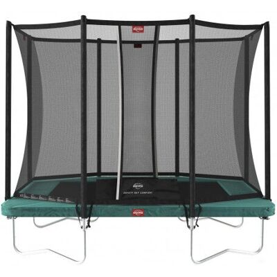 BERG Green Ultim Favorit Rektangulært Trampoline 280cm + Sikkerhetsnett BERG Green Ultim Favorit Rektangulært Trampoline 280cm + Sikkerhetsnett
