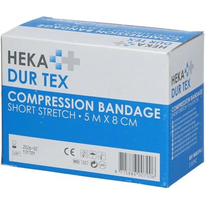 HEKA Hekadur Tex 5m x 8cm Bandage de coton - Compression - Publicité HEKA Hekadur Tex 5m x 8cm Bandage de coton - Compression - Publicité
