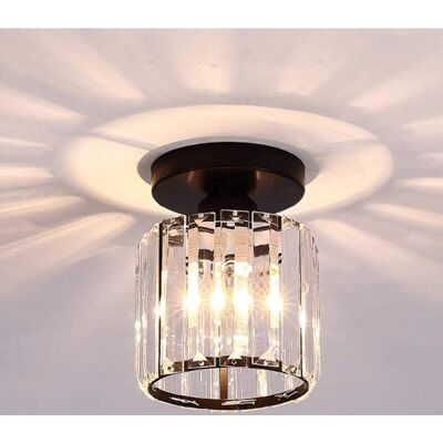 STOEX Black Crystal Ceiling Light - Modern Chandelier for Living Room STOEX Black Crystal Ceiling Light - Modern Chandelier for Living Room