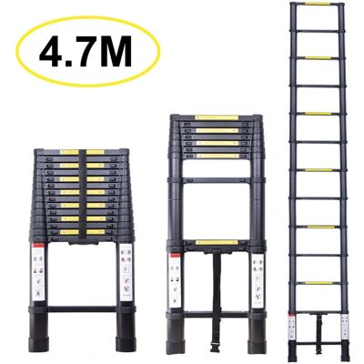 Stoex - Escalera Telescópica 4.7m - Aluminio - Ladder Stoex - Escalera Telescópica 4.7m - Aluminio - Ladder