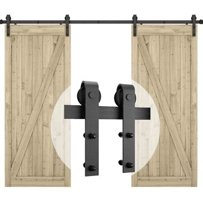 Stoex - PuertaCorredera - Nero - Sliding door hardware kit Stoex - PuertaCorredera - Nero - Sliding door hardware kit