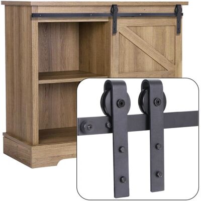 STOEX - Mini Puerta Corredera - Acabado Negro - Kit de Puerta Corredera STOEX - Mini Puerta Corredera - Acabado Negro - Kit de Puerta Corredera