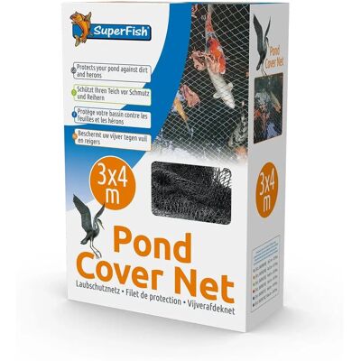 Filet de couverture pour bassin SuperFish 3x4m avec 10 piquets - Publicité Filet de couverture pour bassin SuperFish 3x4m avec 10 piquets - Publicité